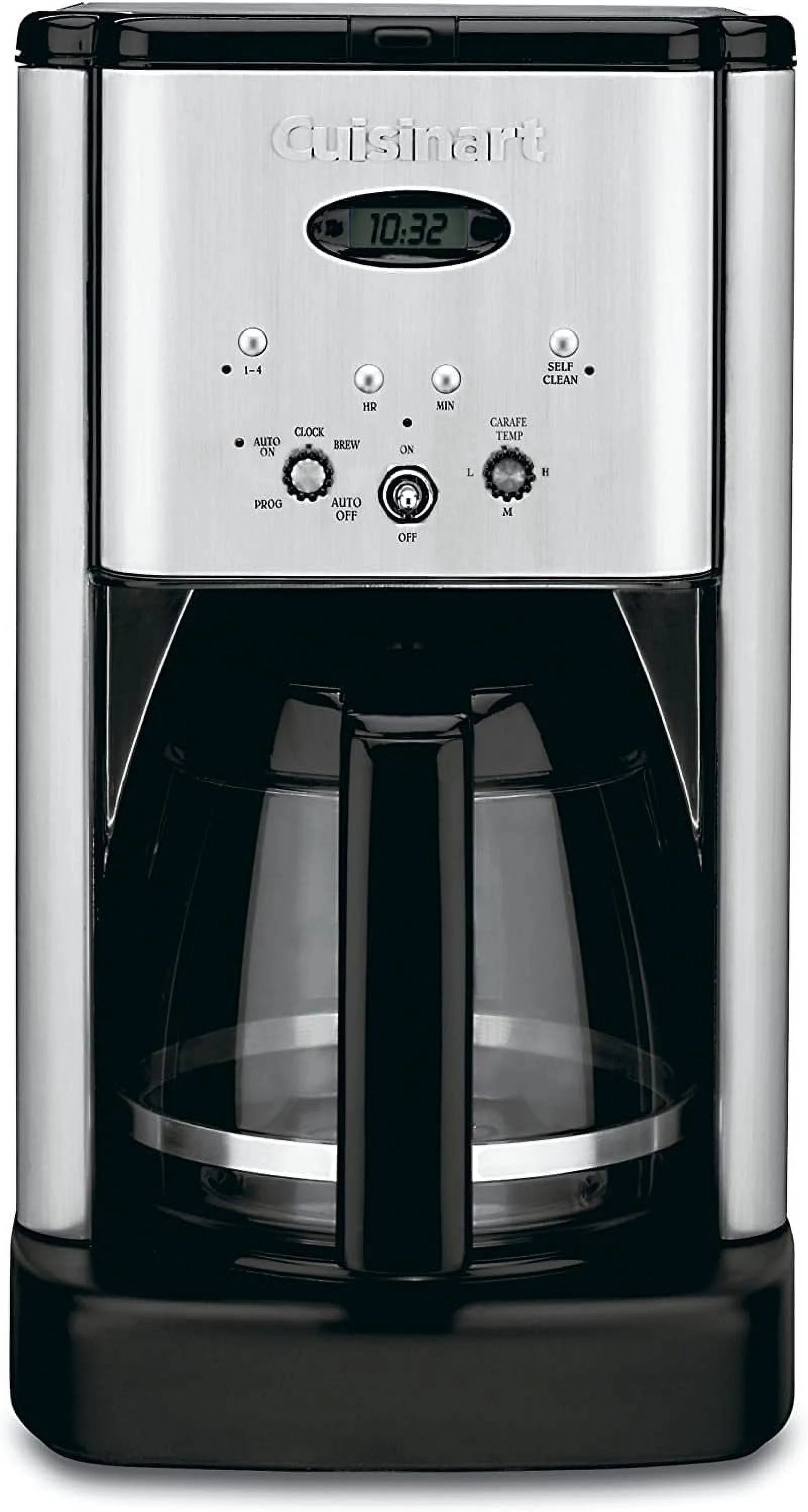 Open Box Cuisinart Brew Central 12-Cup Programmable Coffee Maker, Carafe - Brushed Chrome