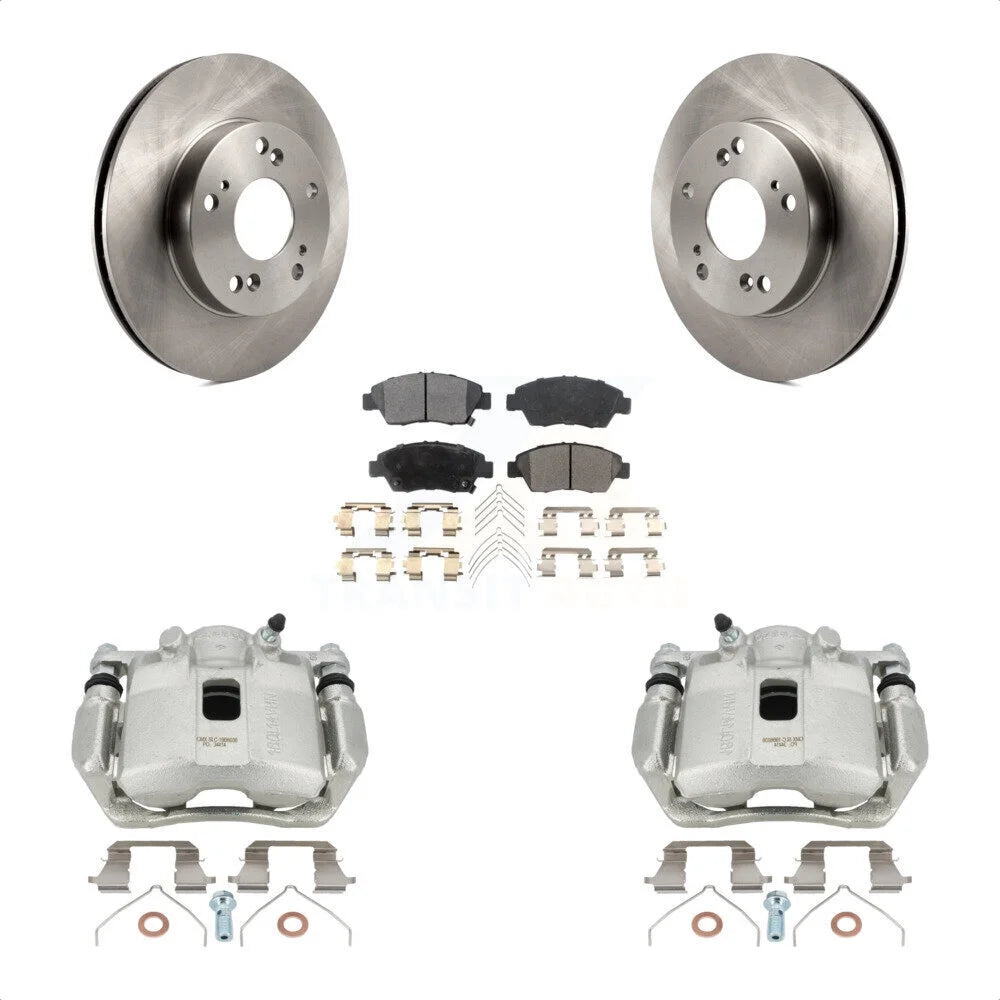 Transit Auto Front Disc Brake Caliper Rotors And Ceramic Pads Kit For Honda Civic Acura ILX KC8-100533T