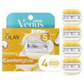 Gillette Venus ComfortGlide Plus Olay Coconut Women's Razor Blade Refills, 4 Count