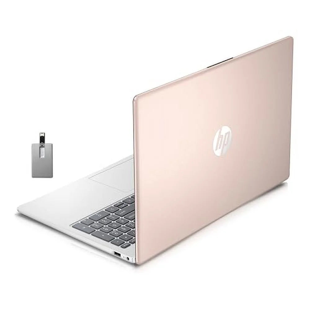 HP 2022 15.6 FHD Business Laptop, AMD Ryzen 5-5625U Processor, 8GB RAM, 256GB PCIe SSD, AMD Radeon Graphics, 720p HD Webcam, Bluetooth, Wi-fi, HDMI, Win 11, Gold, 32GB SnowBell USB Card