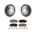 Transit Auto - Front Coated Disc Brake Rotors And Semi-Metallic Pads Kit For Dodge Charger Chrysler 300 Challenger Magnum KGF-100151