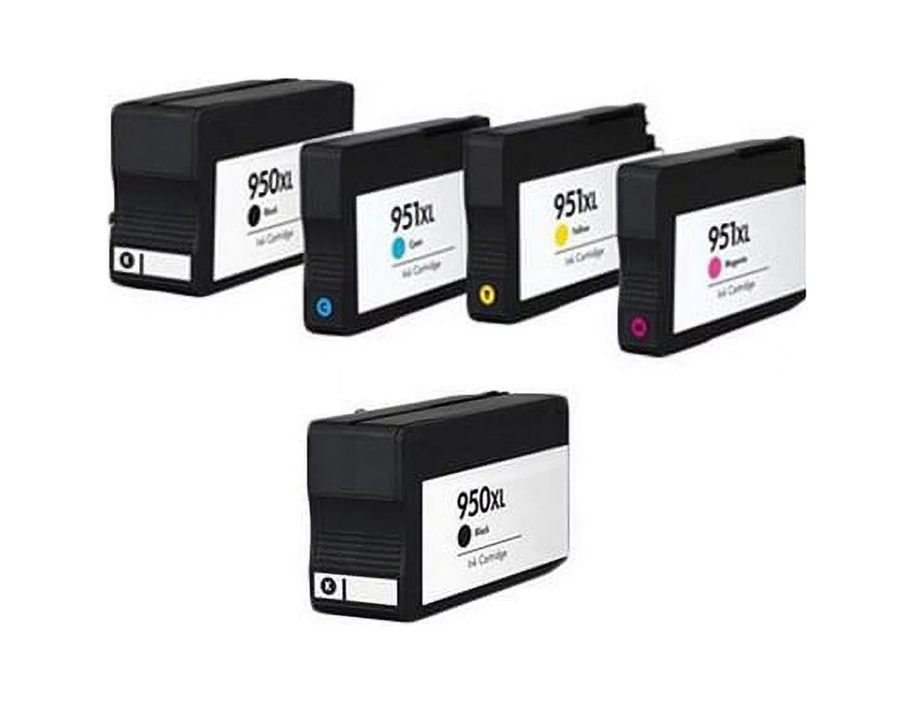 PrinterDash Replacement for OfficeJet Pro 251/276/8100/8600/8610/8620/8630/8640/8660 High Yield Inkjet Combo Pack (2-BK/1-C/M/Y) (NO. 950XL/NO. 951XL) (F6V12FN)