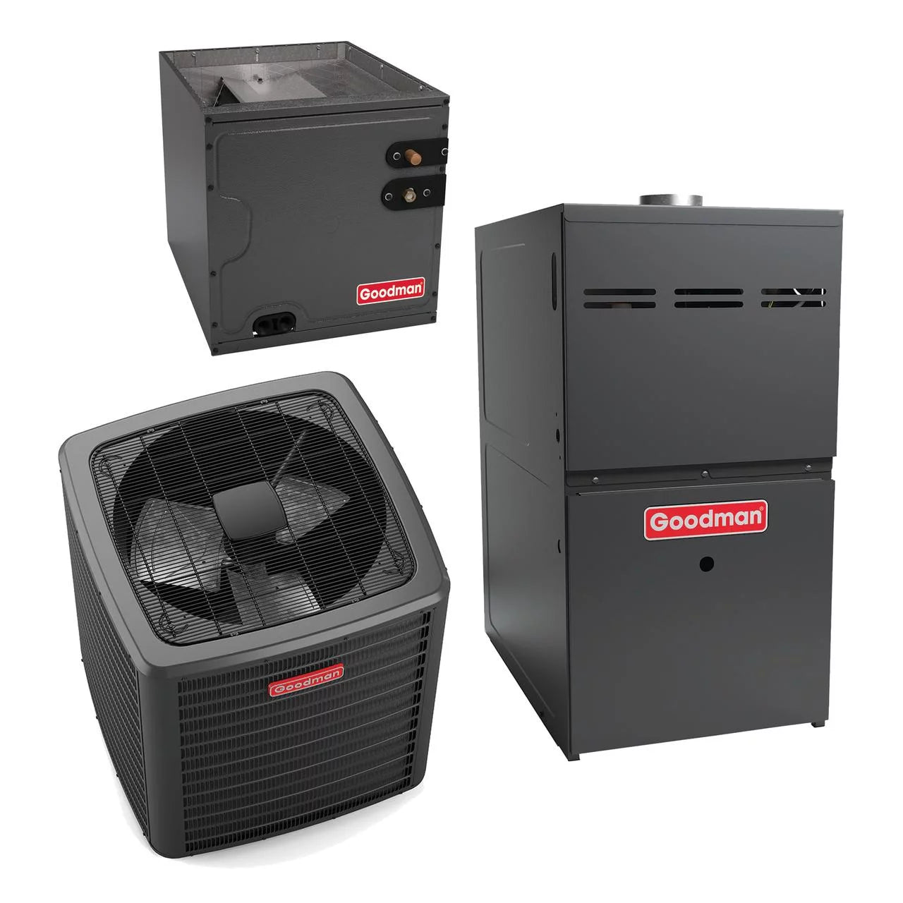 Goodman Multi-Family Series 3 Ton 14.5 SEER2 60,000 Btu 80% Afue 2-Stage Gas System (Scroll Compressor) - GSXM403610 - CAPFA4226B6 - GM9C800603BN - TX3N4