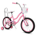 Joystar Kids Cruiser 20 In. Wheels for Girls Ages 6-12 Years Girls Bicycle with Handbrake and Coaster Brakes, Classic Frame Shape with Low Stand-over Height Kickstand Included, Pink