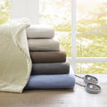 Beautyrest Electric Micro Fleece Heated Blanket, Blue, Twin