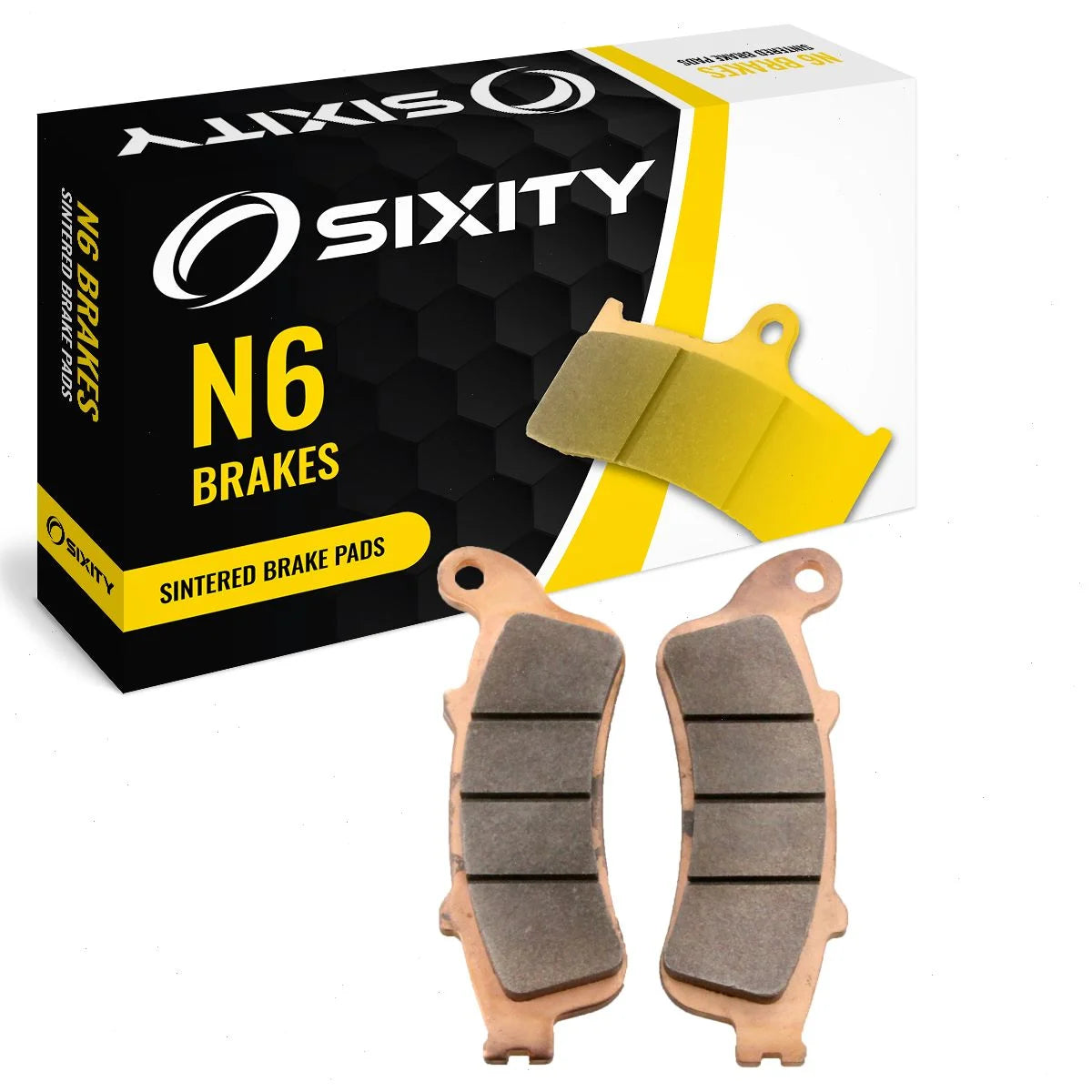 Sixity N6 Sintered Brake Pads FA281 Rear Replacement Kit