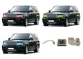 Flashtech LED RGB Multi Color Halo Ring Headlight Kit for Land Rover Range Rover 06-10 with V.3 Fusion Color Change IR Remote