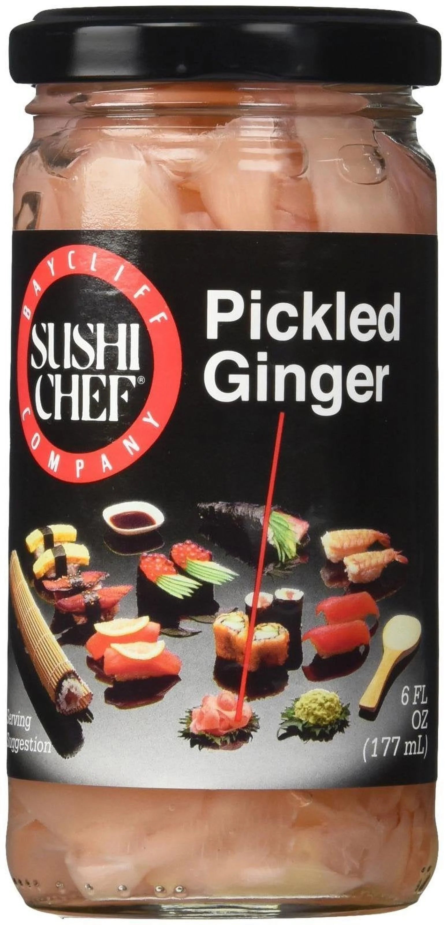 Sushi Chef Pickled Ginger, 6 oz (Pack of 12)