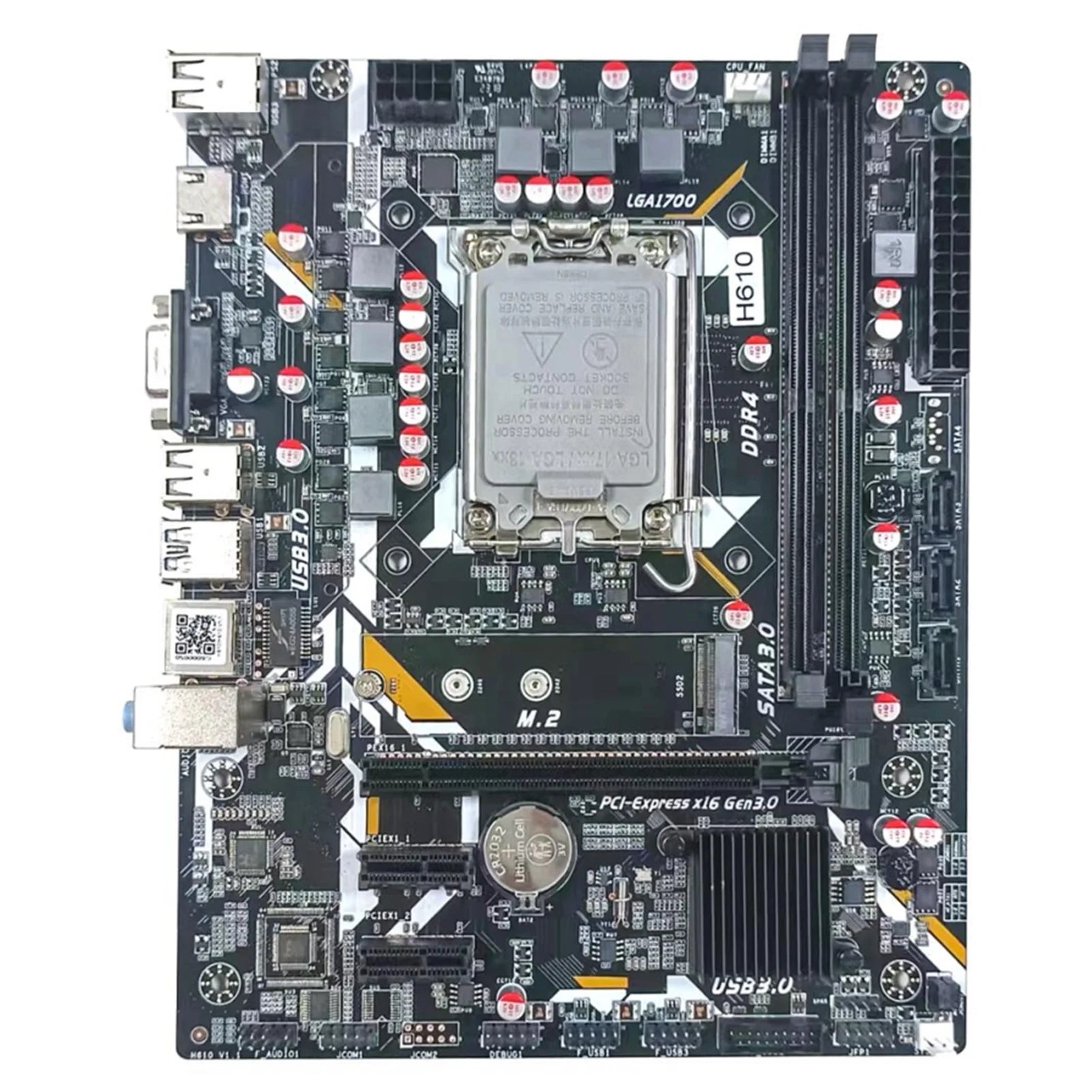 ammoon H610 Gaming Motherboard 3200MHz Frequency LGA1700 Compatible with Core i3/i5/i7/i9 & Celeron/Pentium Powerful CPU Support, High Speed Memory, Superior Audio Quality