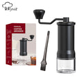 Manual Coffee Grinder, 3 Coarseness Settings Hand Portable Bean Mill Stainless Steel Handle Ceramic Burr Assembly for Travel,Capacity 20g