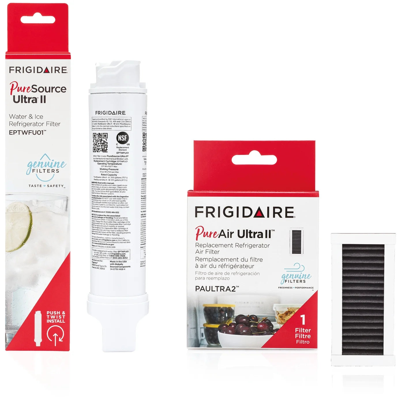 Frigidaire EPTWFU01 and PAULTRA2 Water and Air Filter Combo Kit