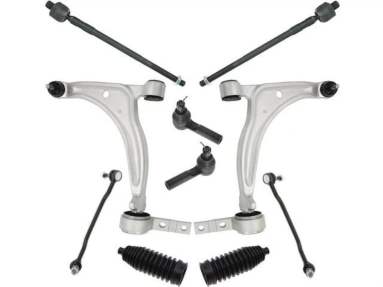 Front Control Arm Ball Joint Tie Rod and Sway Bar Link Kit 10 Piece - Compatible with 2004 - 2008 Nissan Maxima 2005 2006 2007