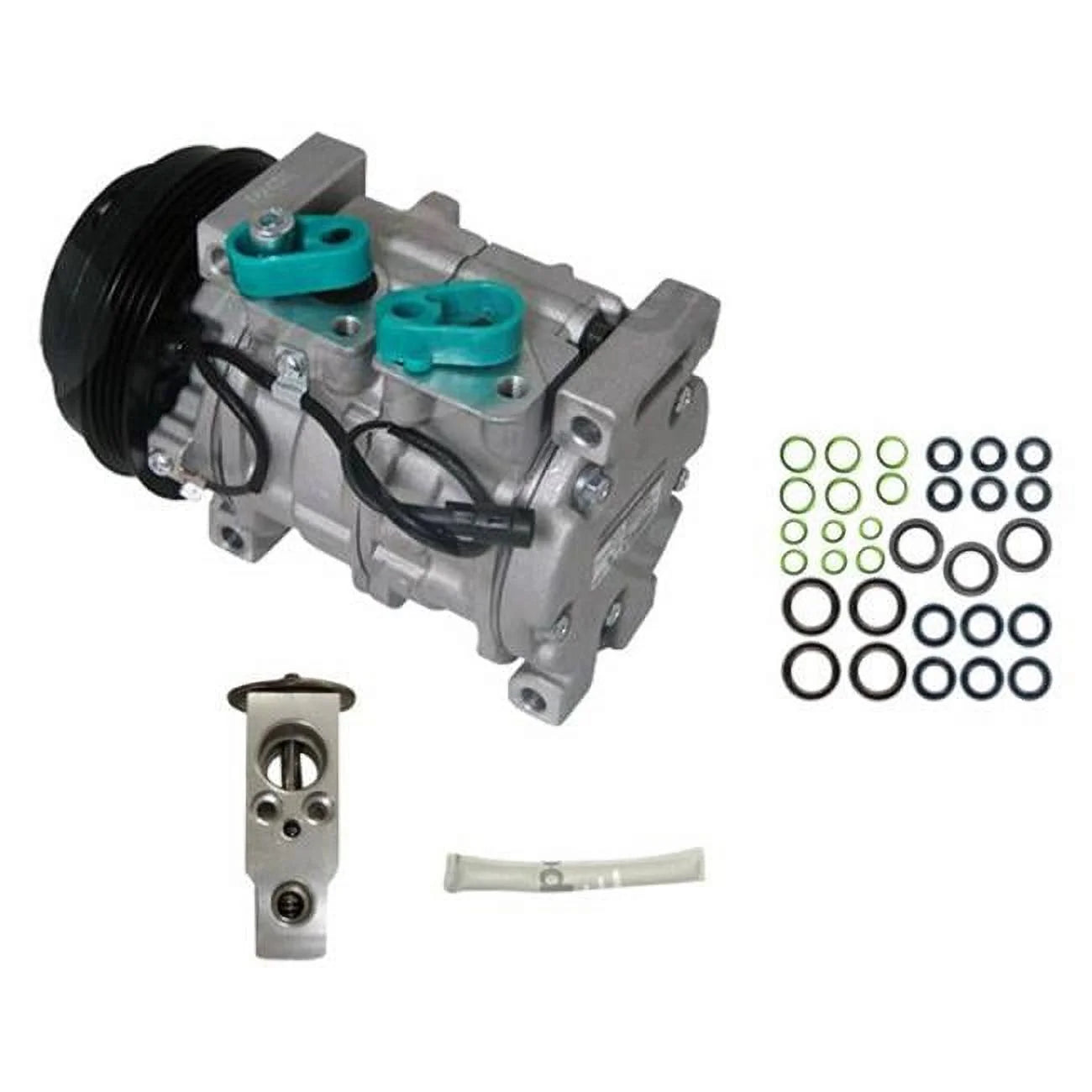 Global Parts 9642741 A/C Compressor and Component Kit Fits select: 2013-2018 HYUNDAI SANTA FE