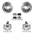Transit Auto Rear Disc Brake Caliper Rotors And Semi-Metallic Pads Kit For 2010 Audi A3 GAS engine With 253mm Diameter Rotor KC8-100456P