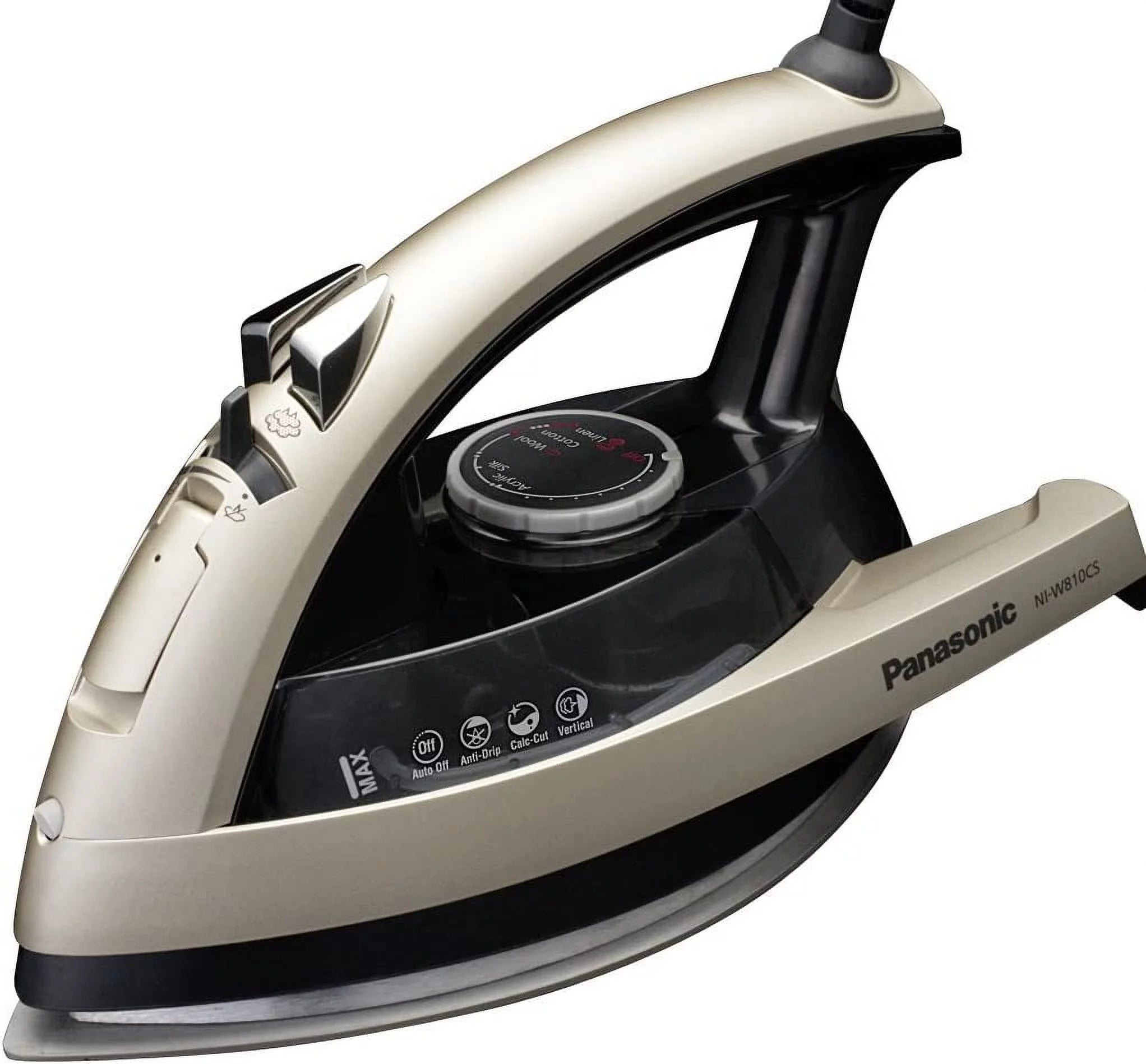 Panasonic NI-W810CS Multi-Directional Steam/Dry Iron with Ceramic Soleplate, Medium, Champagne