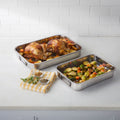 Brylanehome 4-Pc Stainless Steel Lasagna Pan & Roaster, Stainless Steel