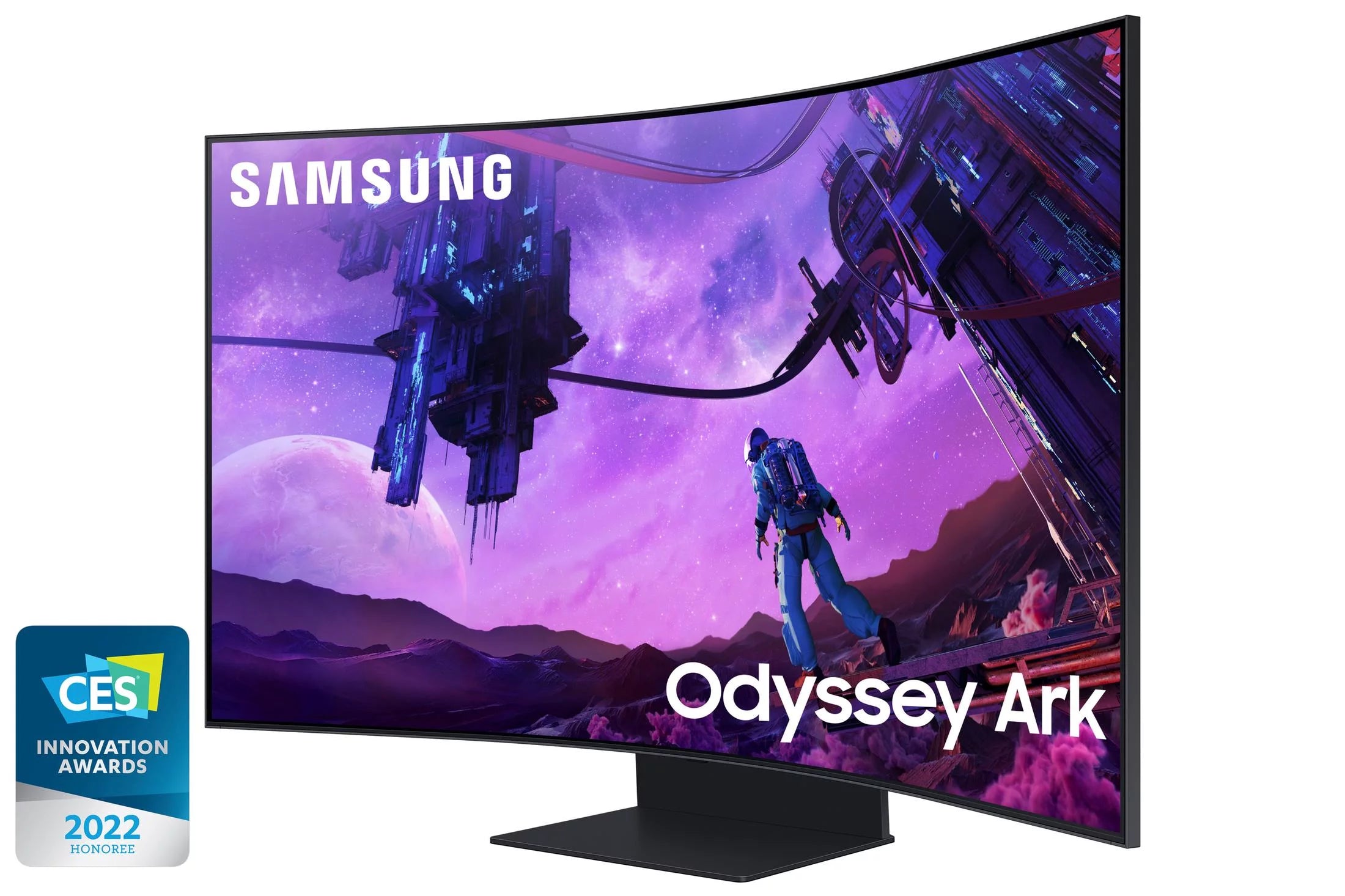 SAMSUNG 55 Class Odyssey Ark 4K UHD 165Hz 1ms(GtG) Quantum Mini-LED Curved Gaming Screen - LS55BG970NNXGO