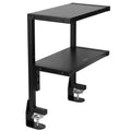 VIVO Black Clamp-on 13 Above or Below Desk 2-Tier Shelving Unit, Desk Organizer