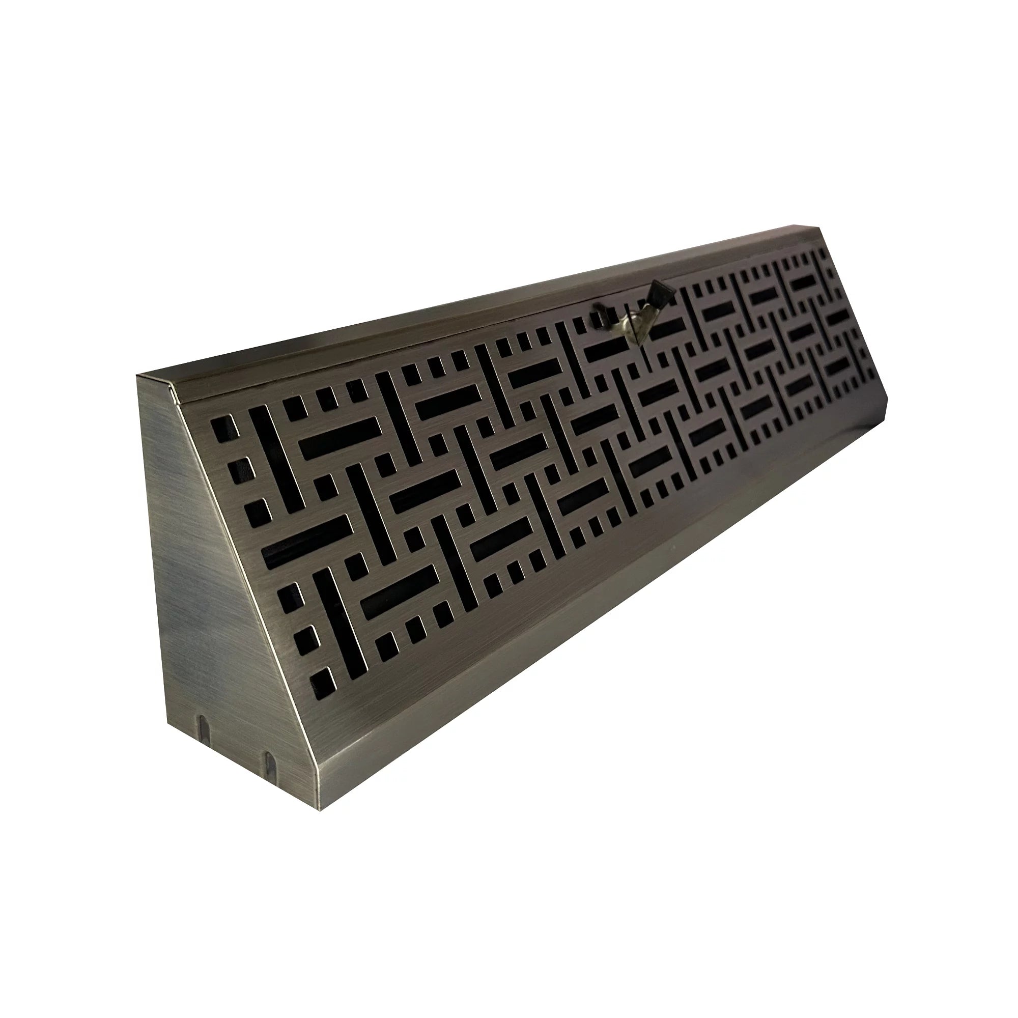 Imperial 18 Antique Brass Metal Decorative Baseboard Register - Heating Vent