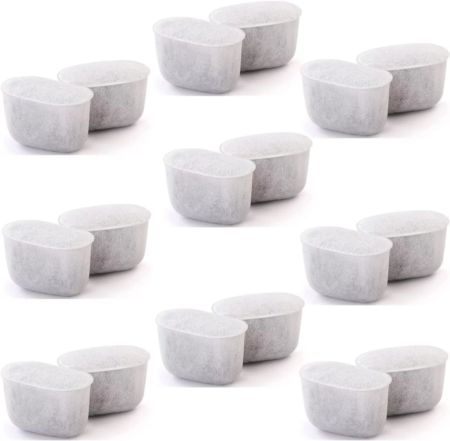 Replacement Keurig Charcoal Water Filter - Universal Fit Keurig 2.0 K-Cup and some models of Breville Coffee Machine-24 Pack (NOT CUISINART), White