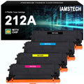 212A 212X Toner Cartridge 4-Pack Compatible for HP 212A W2120A 212X W2120X Color Laserjet Enterprise M554dn M555dn MFP M578f M578dn M554 M555 M578 Printer | W2120A W2121A W2122A W2123A