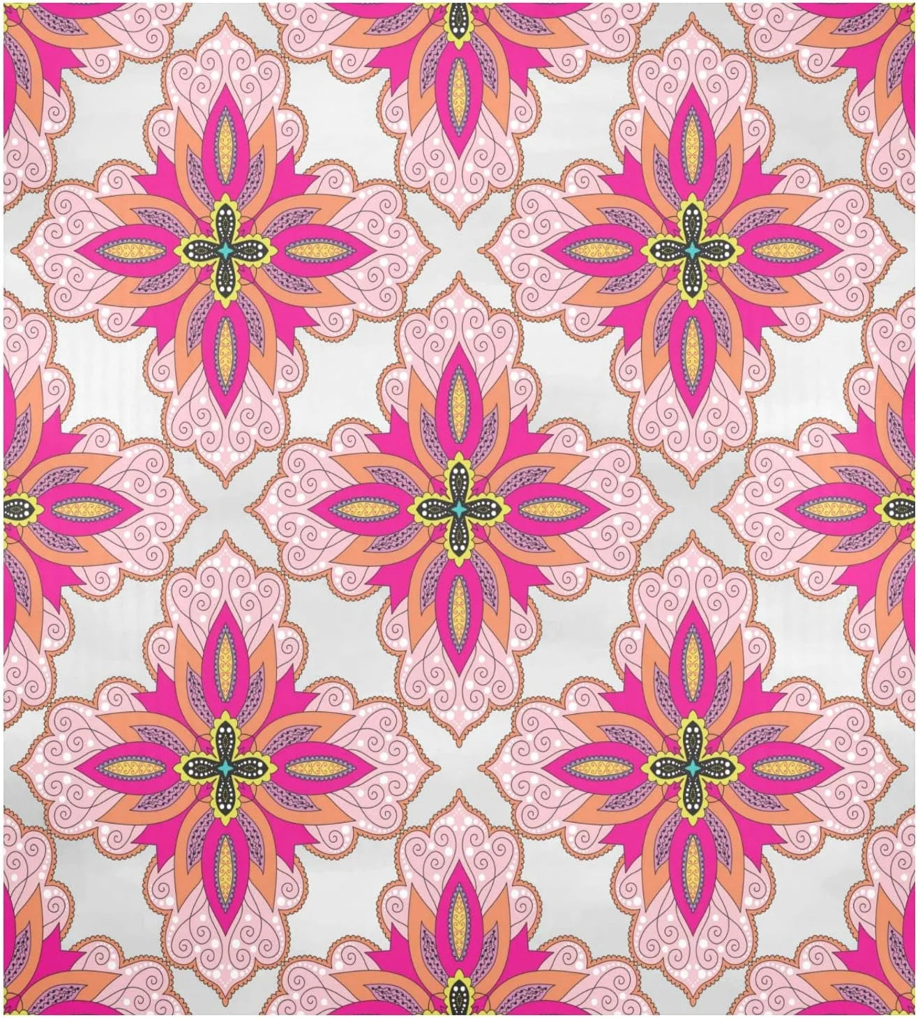 Dreamtimes Magnetic Kitchen Dishwasher Sticker, Oriental Floral Pattern Decorative Dishwasher Cover Stickers,Easy Trim Fridge Door Cover Sticker, 23 x 26
