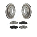 Transit Auto - Front Coated Disc Brake Rotors And Semi-Metallic Pads Kit For Honda Civic Insight Acura EL KGS-100177