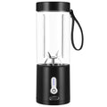 Radirus USB Electric Fruit Juicer Rechargeable Juice Mixer 530ml Portable Blender Cup with 6 Blades for Sports, Travel, Camping