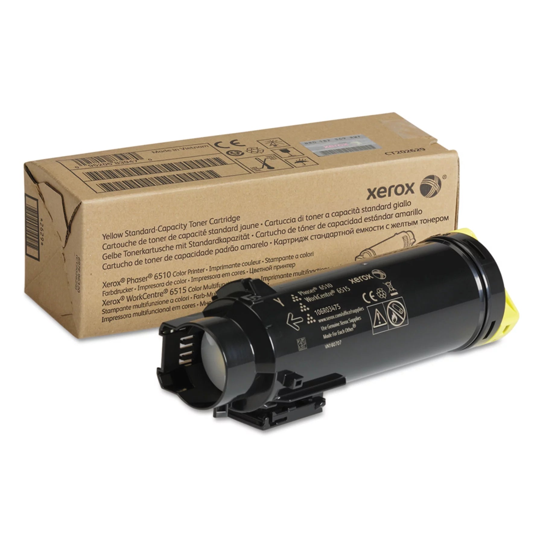 Xerox 106R03475 Toner, 1000 Page-Yield, Yellow