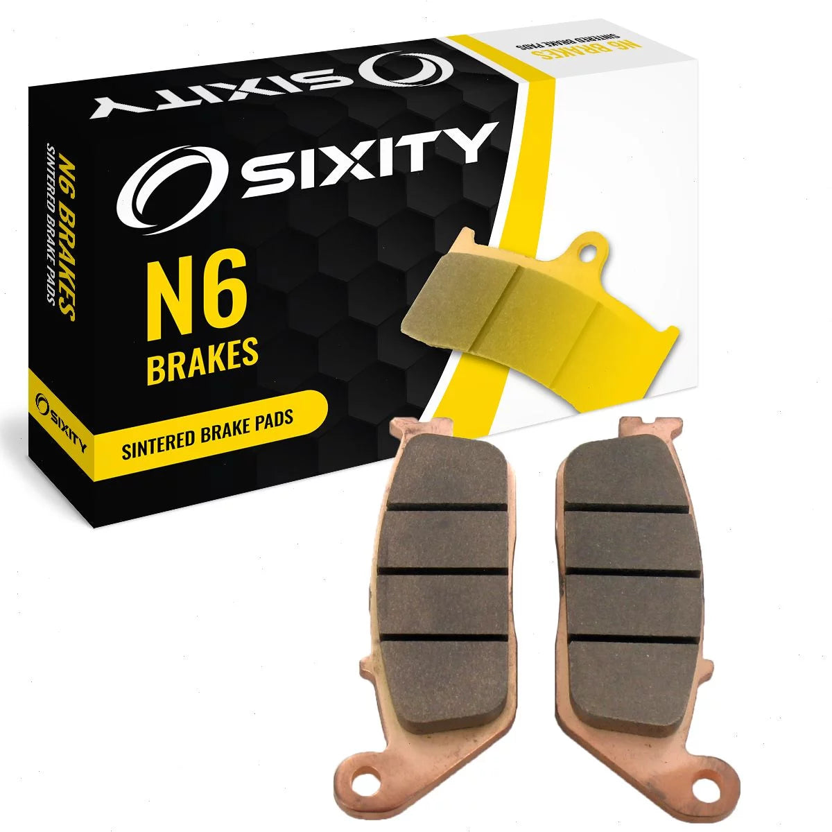 Sixity N6 Sintered Brake Pads FA196 Rear Replacement Kit