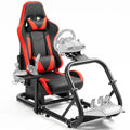 Supllueer G29 Sim Racing Cockpit with Seat Fit Logitech G27 G920 G923 Thrustmaster Fanatec T300