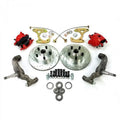 Helix Suspension Brakes & Steering 333763 1958-1964 Chevy Full Size Big Brake Conversion with Red Calipers, 5 x 4.75 in.