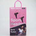 Sport Style Wired Earphones with Microphone, Noise Isolating Design, and Sustainable Materials, Brass,Pink