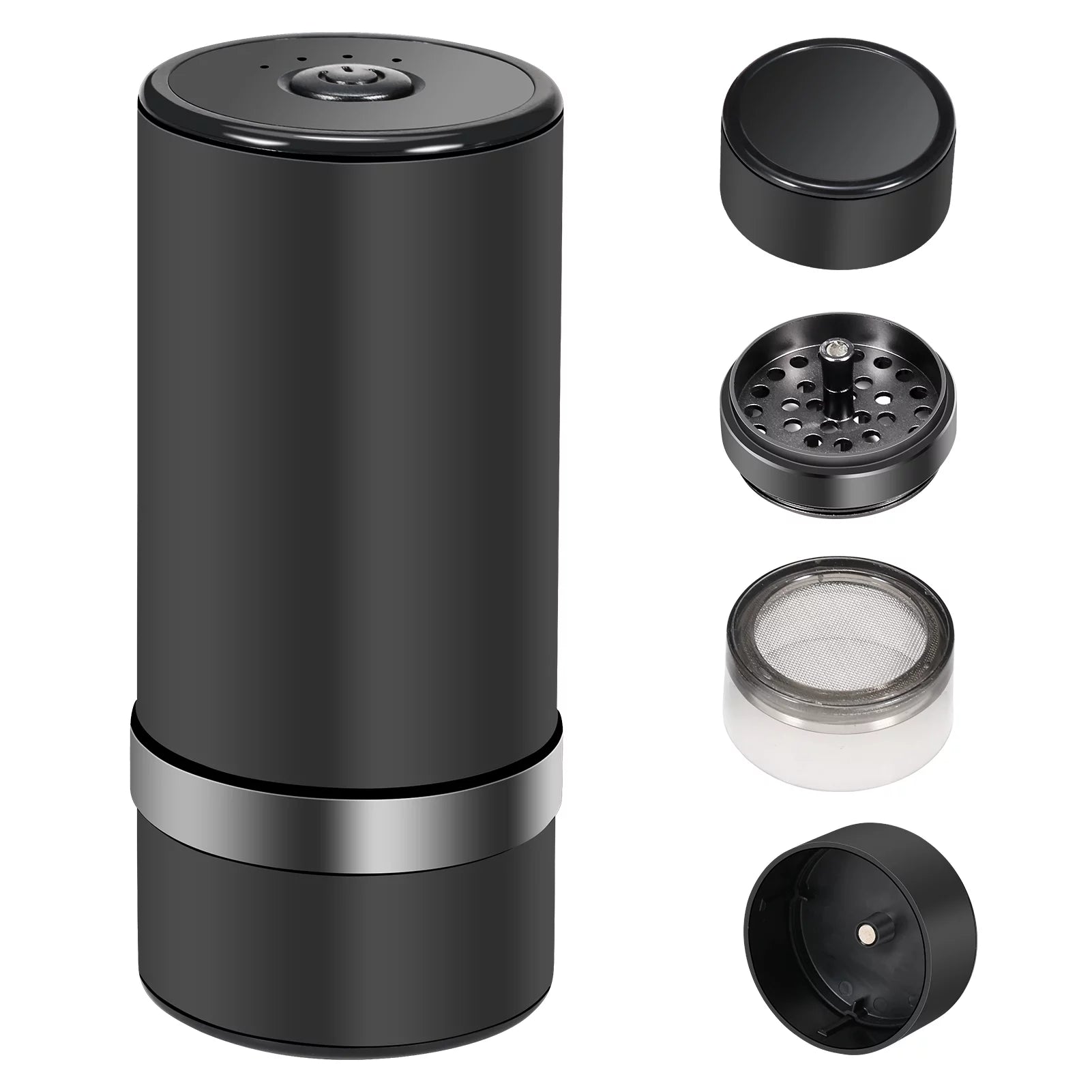 Lixada Large Capacity Electric Grinder for Dry Coffee Beans Nuts Seeds Multifunctional USB Rechargeable Aluminum Alloy