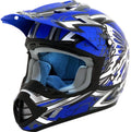 AFX FX-17 Butterfly Youth MX Offroad Helmet Matte Blue MD