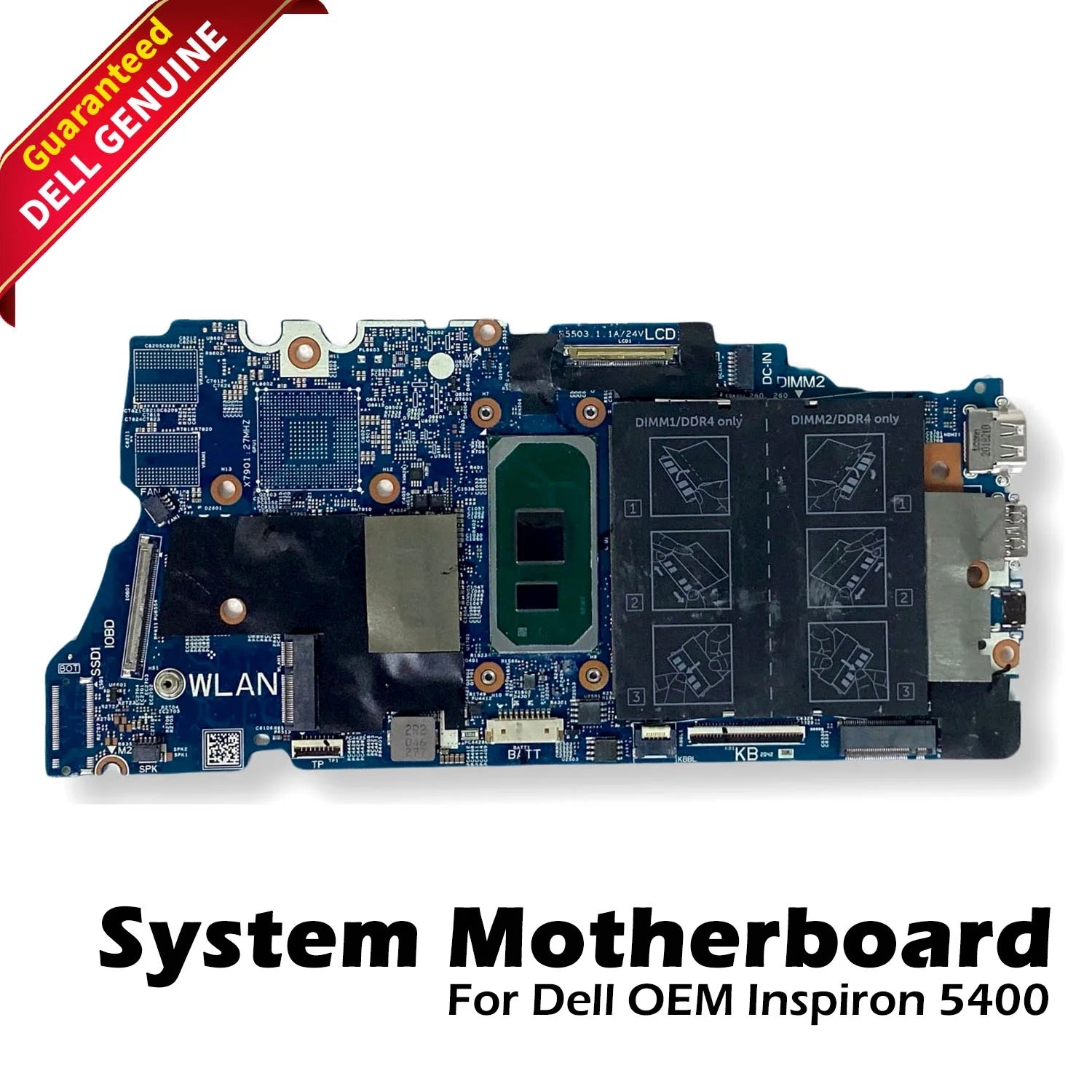 Dell OEM Inspiron 5400 2-in-1 Intel Core i3-1005G1 1.2GHz Motherboard NGHCH(New)