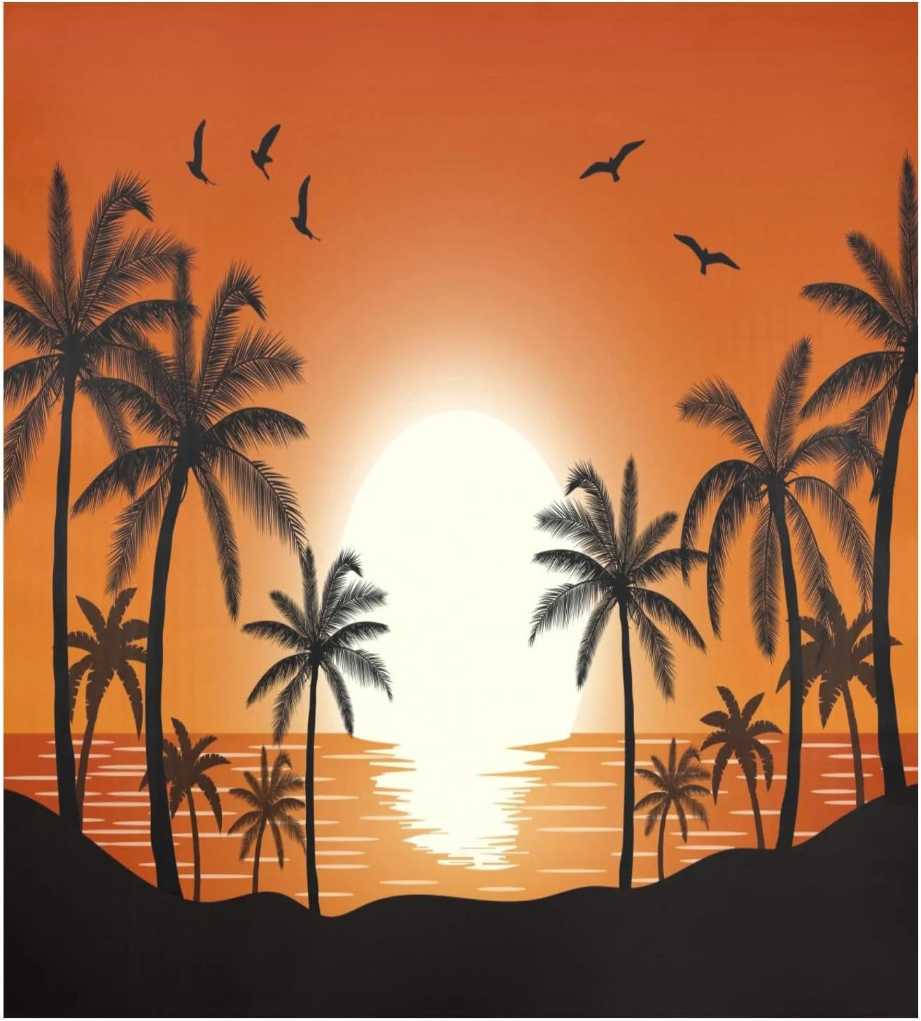 GZHJMY Summer Beach Dishwasher Magnet Cover, Kitchen Fridge Door Panel Magnet Sticker Appliance Wash Machine Magnet Cover 23 x 26 Inch Home Decor