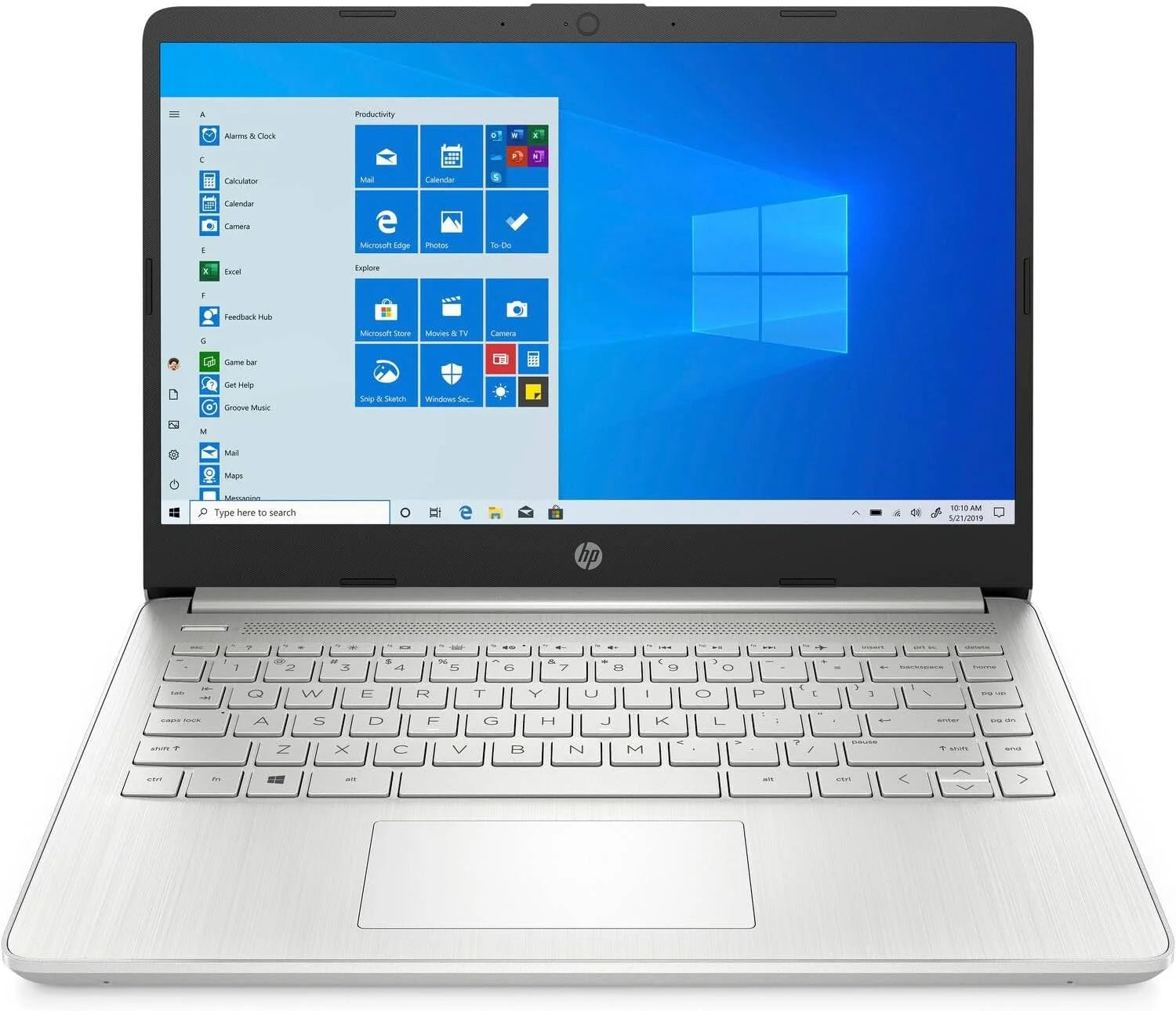 Restored HP 14-FQ1074NR 14 HD 1366x768 Laptop AMD Ryzen 3 5300U 2.6 GHz 8GB DDR4 256GB SSD AMD Radeon Graphics Windows 10 Home, 4B0N8UA (Refurbished)