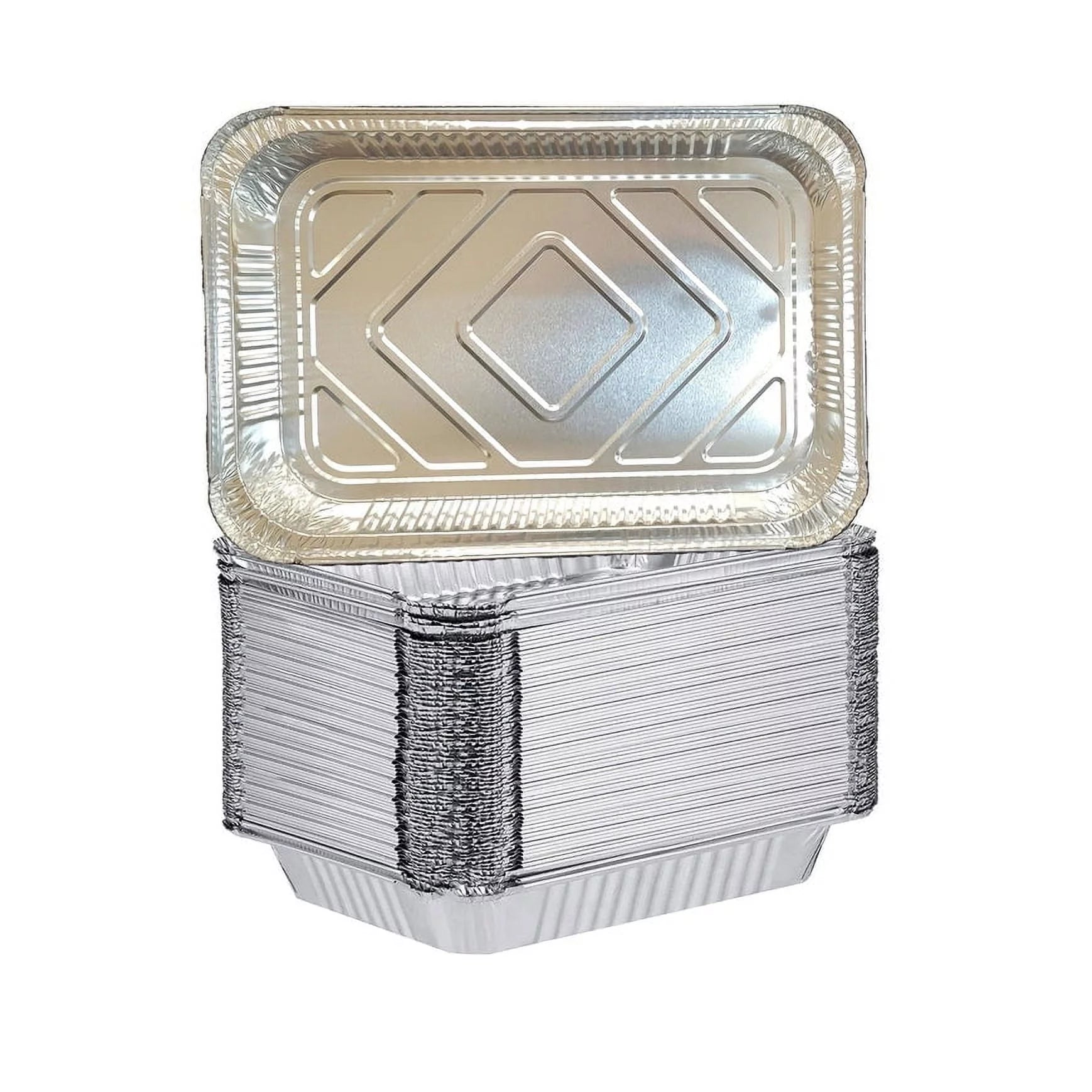 DHG PROFESSIONAL 4 LB Aluminum Foil Pans, Foil Pans for Baking, Roasting, Broiling (20 Counts)