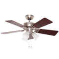 Hunter Southern Breeze 42 Ceiling Fan w/ Lights and Pull Chain, Brushed Nickel