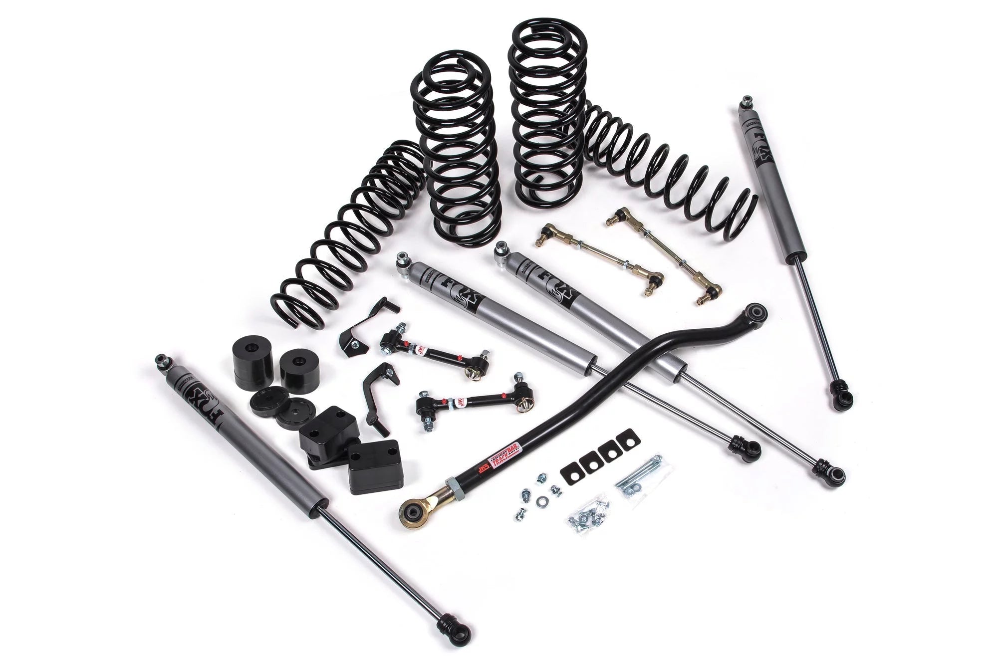 JKS 2018-2022 Fits Jeep Wrangler JL 4dr J-Venture 2.5 Lift Kit With Fox Adventure Series Shocks Heavy Duty Rate Coils JSPEC118KFA