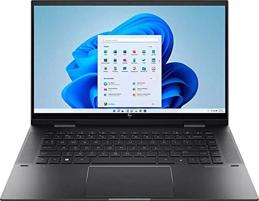 2022 HP Envy X360 Laptop | 15.6 FHD 2-in-1 Touchscreen | AMD 6-Core Ryzen 5 5500U Radeon Graphics | 12GB RAM DDR4 256GB NVMe SSD | HDMI 2.0 | USB-C | Backlit | FPR | WiFi AX | BT | Windows 10 Home