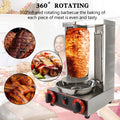 Shawarma Grill Machine Propane Doner Kebab Machine Vertical Broiler with 2 Burner