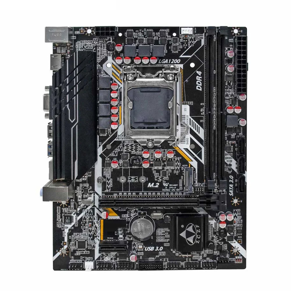 Nebublu H410 Gaming Motherboard, 10th Gen Compatible, 2666MHz Frequency, LGA1200, Core i3/i5/i7/i9 & Celeron/Pentium Support, Unleash Your Gaming Potential