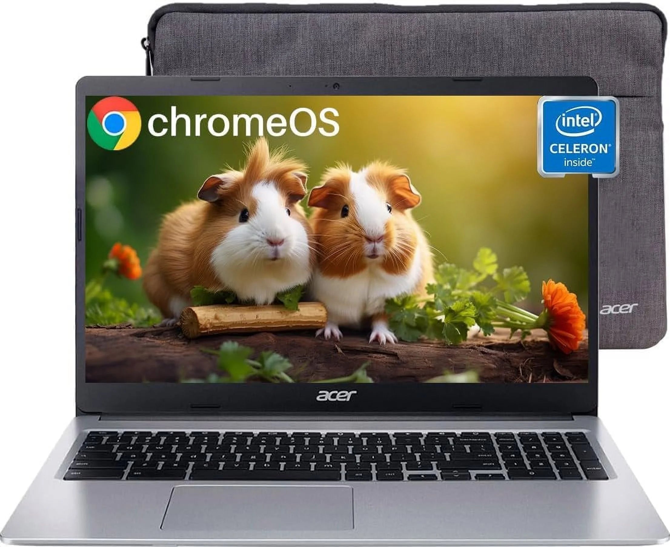 New Acer Chromebook 315 Laptop, 15.6 HD Display Intel Celeron N4020(Up to 2.8GHz), 4GB RAM 64GB eMMC, Intel UHD Graphics, 12.5H Long Battery, WiFi, Bluetooth, Chrome OS