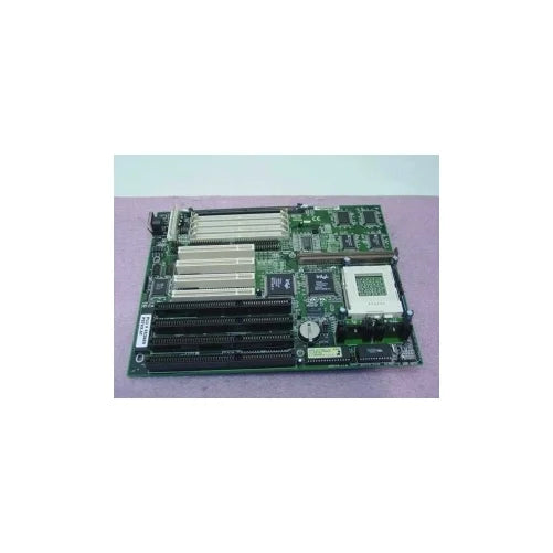 Used-EFA P5TVX-AT Socket 7 AT motherboard with 4 ISA slots, 4 PCI. Intel VX chipset. 4 SIMM 1 DIMM sockets. Supports Pentium 75 to 200, Cyrix 686 to 200MHz and AMD K5 K6 up to 200MHz. Awar