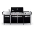 Weber Summit Grill Center Natural Gas Grill With Rotisserie, Sear Burner & Side Burner - Black - 292101