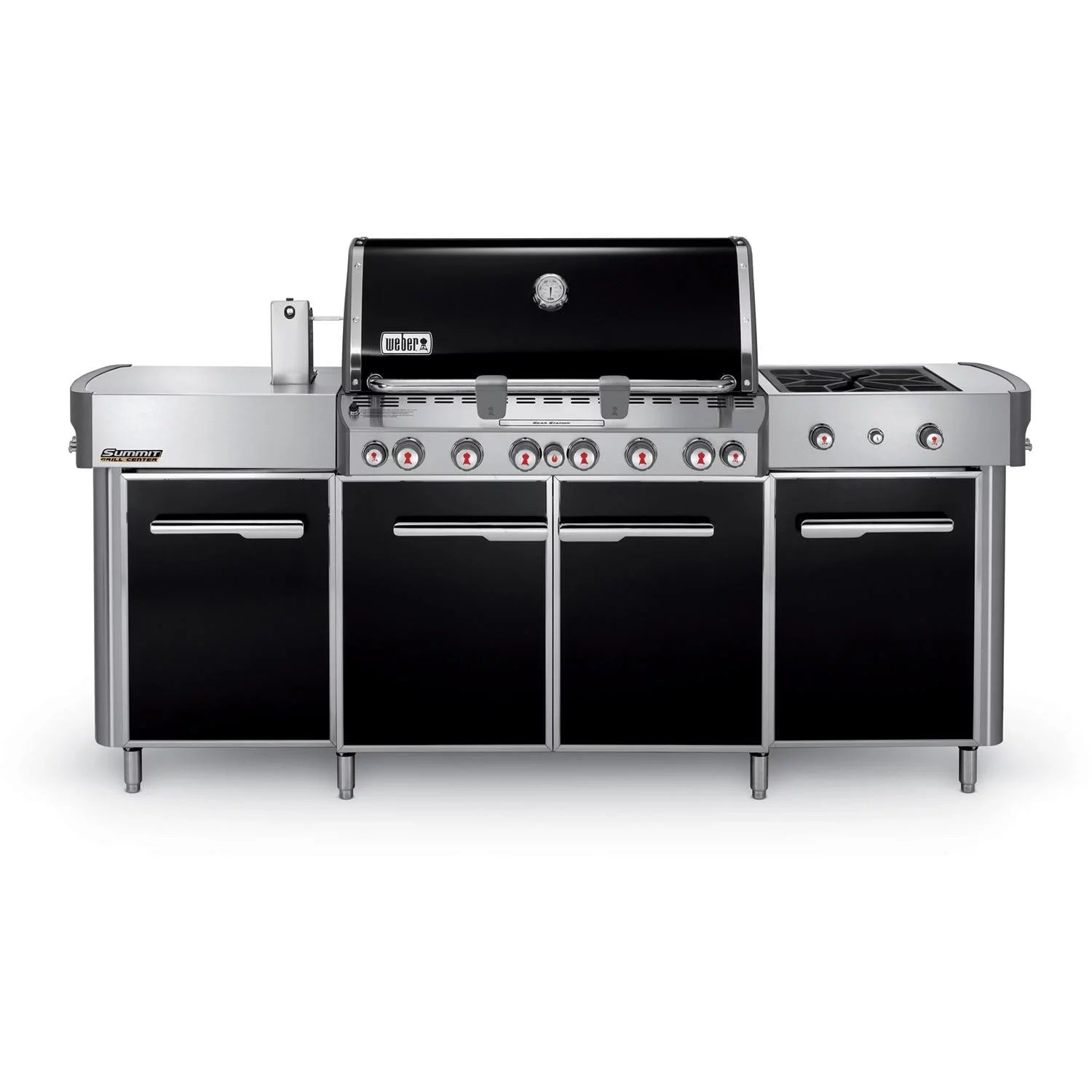 Weber Summit Grill Center Natural Gas Grill With Rotisserie, Sear Burner & Side Burner - Black - 292101