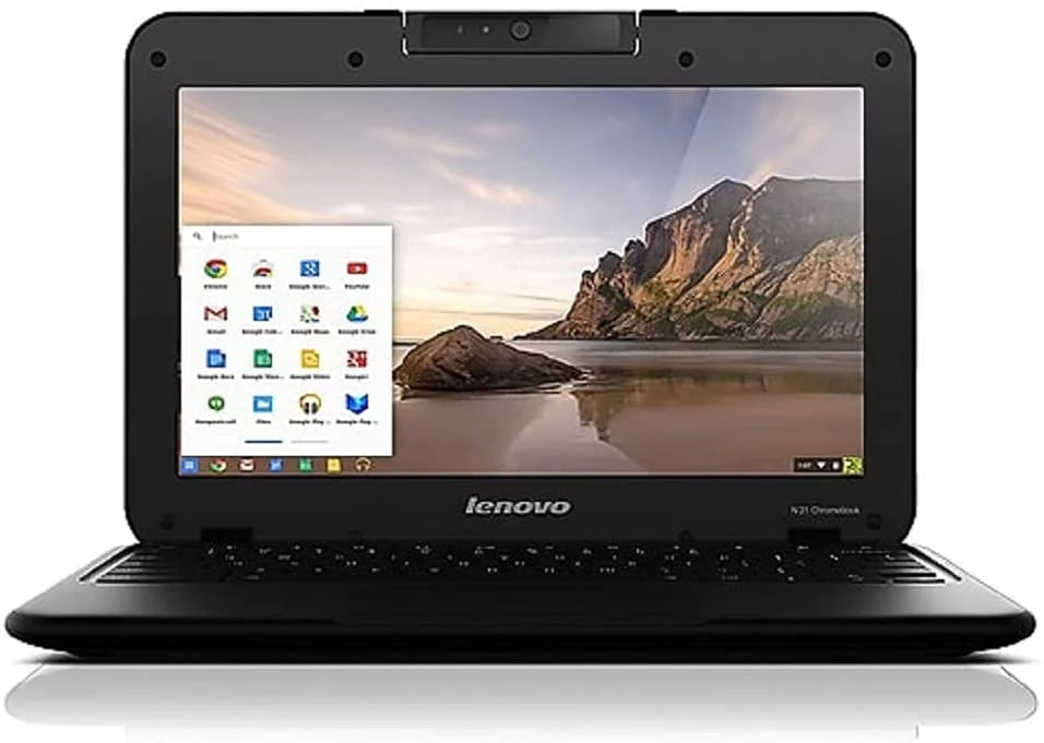 Lenovo N21 Chromebook Laptop Computer, 11.6 High Definition Display, Intel Dual-Core, 4GB RAM, 16GB SSD, Chrome OS, WiFi