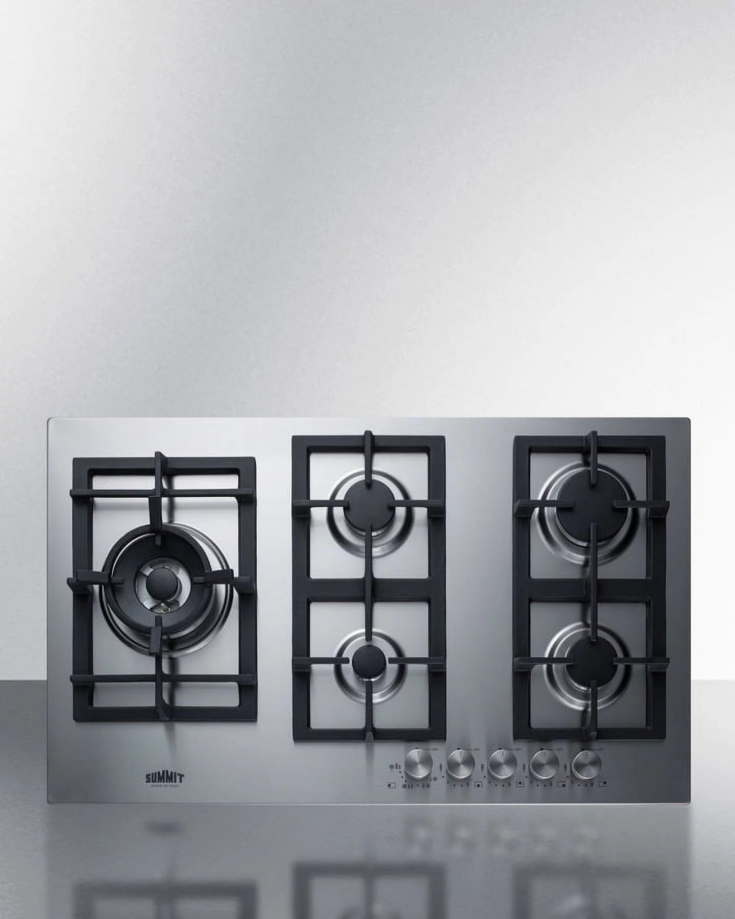 34 Wide 5-Burner Propane Gas Cooktop In Stainless Steel